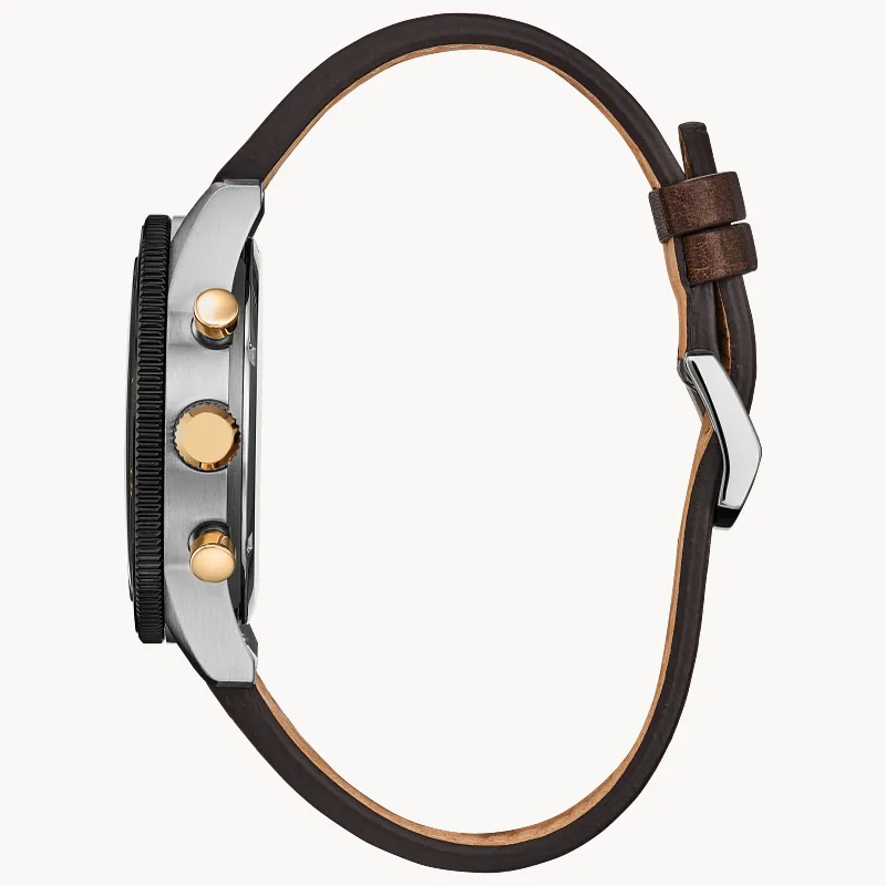 Terra Force Brown Dial Leather Strap CA4746-08X | CITIZEN Terra Force Brown Dial Leather Strap CA4746-08X | CITIZEN